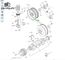 Isuzu 4HK1 Diesel Engine Flywheel with Gear 8973627560 for ZX200-3;Zx240-3 Zx270-3 Excavator