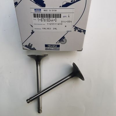 Excavator Engine Intake Valve , 1-12551139-0 1-87618344-0 Isuzu Engine Spare Parts