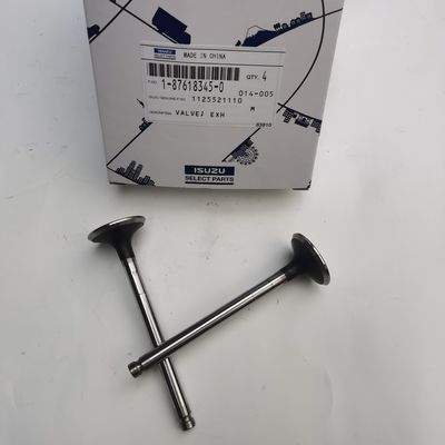 4 Cylinder Engine Exhaust Valve , 1-12552-083-0 1-87618345-0 Isuzu Engine Spares